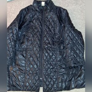 Womens Size 3X Black Quilted Jacket